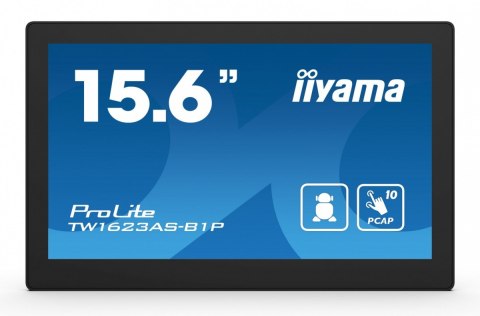 Monitor 16 cali TW1623AS-B3P,10P.DOT.IPS,ANDROID13,WIFI,24/7,RJ45, HDMI,3xUSB,CMS (iiSignage2) IIYAMA