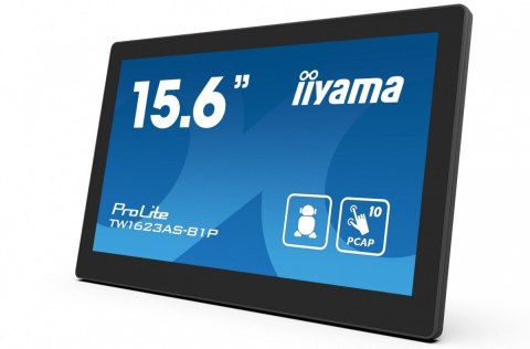 Monitor 16 cali TW1623AS-B3P,10P.DOT.IPS,ANDROID13,WIFI,24/7,RJ45, HDMI,3xUSB,CMS (iiSignage2) IIYAMA