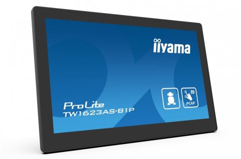 Monitor 16 cali TW1623AS-B3P,10P.DOT.IPS,ANDROID13,WIFI,24/7,RJ45, HDMI,3xUSB,CMS (iiSignage2) IIYAMA