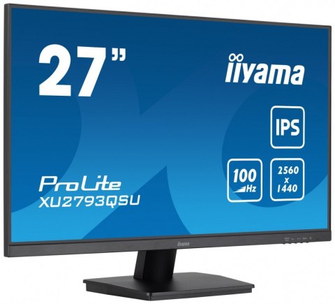Monitor 27 cali XU2793QSU-B7 IPS,QHD,100Hz,HDMI,DP,300cd IIYAMA