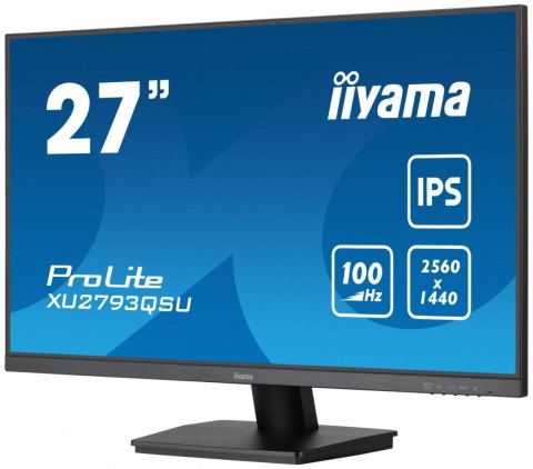 Monitor 27 cali XU2793QSU-B7 IPS,QHD,100Hz,HDMI,DP,300cd IIYAMA
