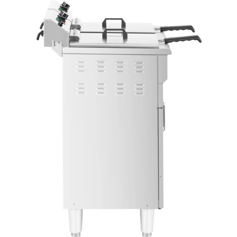 Frytownica elektryczna podwójna wolnostojąca z szafką 400 V 10000 W 26 l Royal Catering