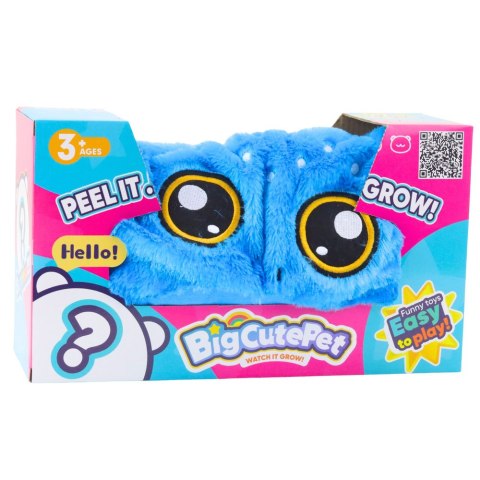 Piłka Do Skakania Rosnąca Pluszowa Rekin Niebieski Pompka 50 cm LEAN Toys