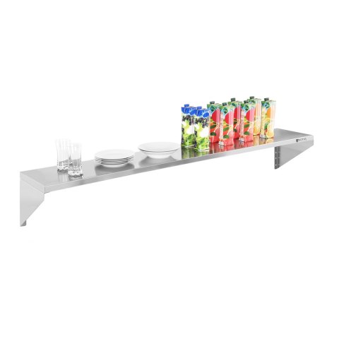 Półka ścienna wisząca stalowa nierdzewna pojedyncza 180cm Royal Catering