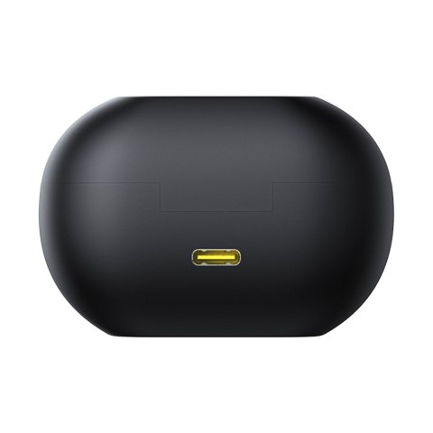 Słuchawki bezprzewodowe douszne otwarte Bass 15 Clip OWS z kablem USB-C - czarne BASEUS