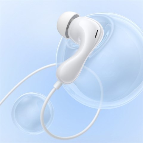 Słuchawki przewodowe douszne Encok CZ20 USB-C - białe BASEUS