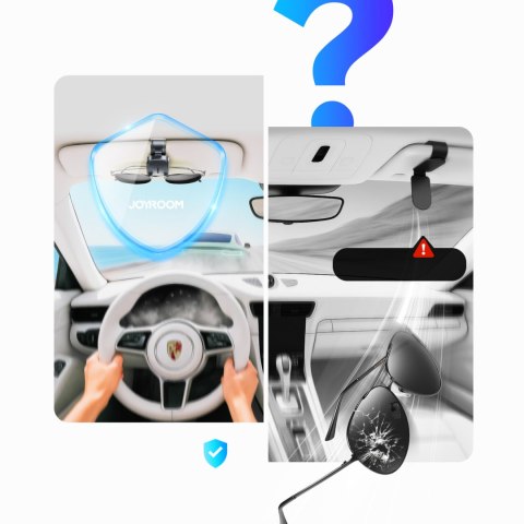 Uchwyt samochodowy klips magnetyczny na okulary do osłony przeciwsłonej JOYROOM