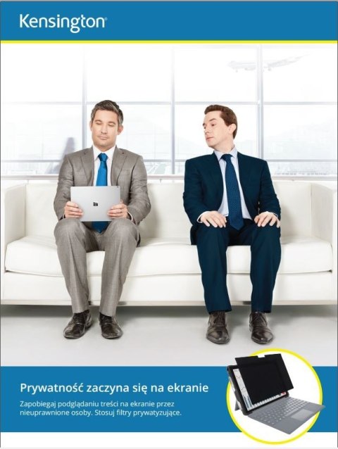 Filtr prywatyzujący, 2-stronny, zdejmowany, do monitora 27 cali, 16:9 Kensington