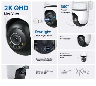 Kamera Tapo C520WS Zewnętrzna Obrót/Nachylenie TP-LINK