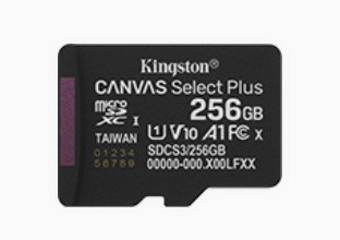 Karta pamięci microSD 256GB Canvas Select+ G3 150MB/s Kingston