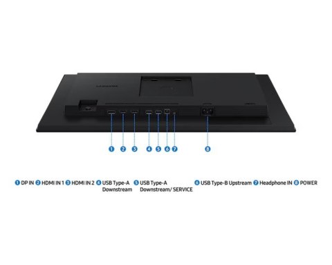 Monitor 27 cali S40GD IPS 1920x1080 FHD 16:9 2xHDMI 1xDP 2xUSB-A 2.0 1xUSB-B 5ms 100Hz HAS+PIV płaski 3YOn-Site (LS27D400GAUXEN) Samsung