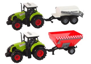 Duży Traktor Światła LED Dźwięki 2 Maszyny Farm Set LEAN Toys