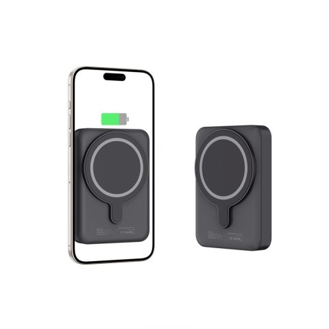 Powerbank 10000mAh MagSafe USB-C 15W z kablem USB-C - czarny Tech-Protect