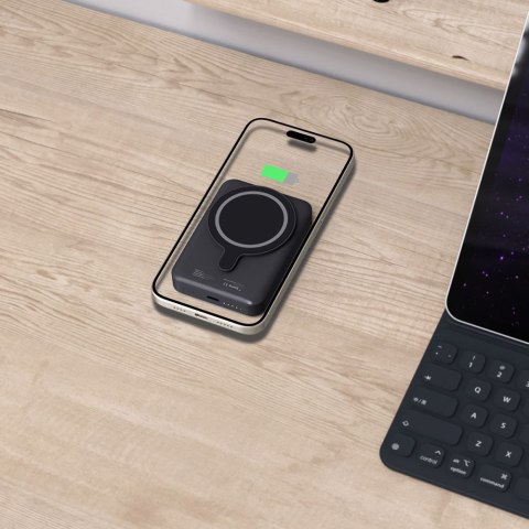 Powerbank 10000mAh MagSafe USB-C 15W z kablem USB-C - czarny Tech-Protect