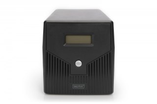 Zasilacz awaryjny UPS Line-Ineractive LCD, 1000VA/600W, 2x12V/7Ah, AVR, 4xSCHUKO, USB, RS232, RJ45 Digitus