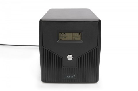 Zasilacz awaryjny UPS Line-Ineractive LCD, 1000VA/600W, 2x12V/7Ah, AVR, 4xSCHUKO, USB, RS232, RJ45 Digitus