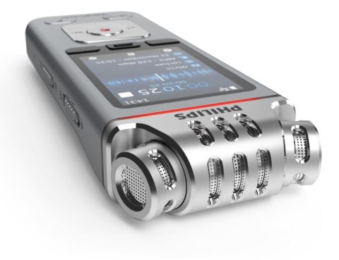 Dyktafon DVT4115 Pamięć 8GB,USB,microSDHC maks.32GB,3 mikrofony Philips