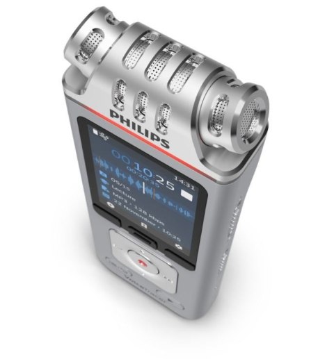 Dyktafon DVT4115 Pamięć 8GB,USB,microSDHC maks.32GB,3 mikrofony Philips