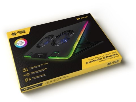 Podstawka chłodząca Gamezone Snowman Pro 17 cali RGB Tracer