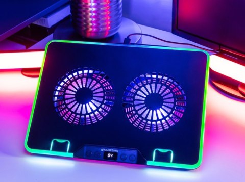 Podstawka chłodząca Gamezone Snowman Pro 17 cali RGB Tracer