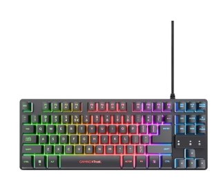 Klawiatura gamingowa podświetlana GTX 833 Thado TKL czarna Trust