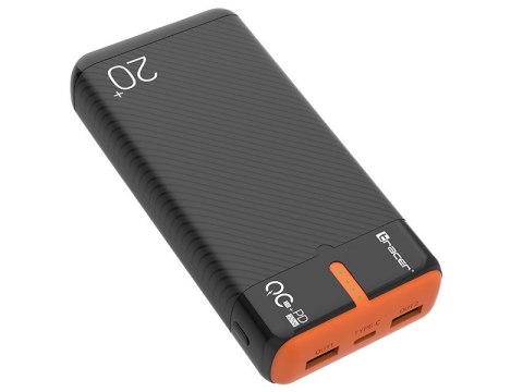 Power bank EnerGen 20000mAh PD+QC3.0 czarno-pomarańczowy Tracer