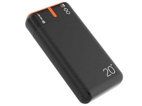 Power bank EnerGen 20000mAh PD+QC3.0 czarno-pomarańczowy Tracer
