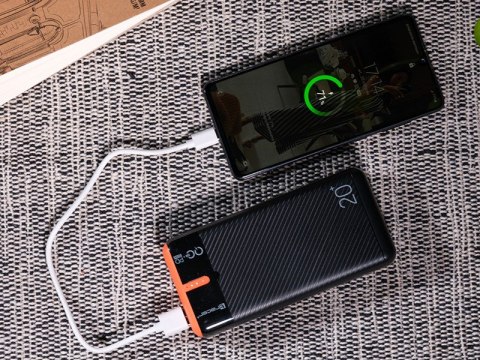 Power bank EnerGen 20000mAh PD+QC3.0 czarno-pomarańczowy Tracer