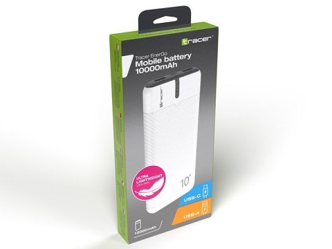 PowerBank EnerGo 10000mAh biało-czarny Tracer