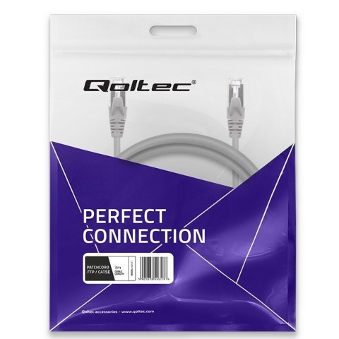 Kabel patchcord FTP | CAT5e | 2 x RJ-45 | 3m Qoltec