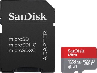 Karta Ultra microSDXC 128GB 140MB/s A1 + Adapter SD SanDisk