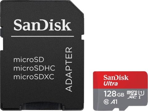 Karta Ultra microSDXC 128GB 140MB/s A1 + Adapter SD SanDisk