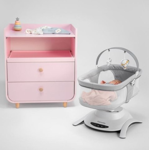 Kołyska bujaczek Bella Set Grey Concrete Lionelo