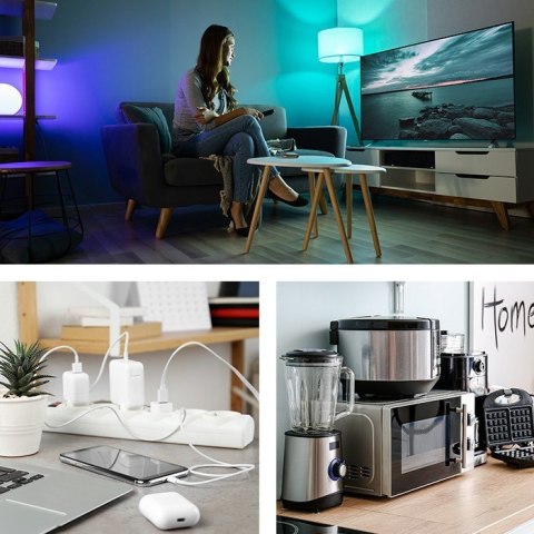 Listwa antyprzepięciowa | 6 gniazd | 3,0m Qoltec