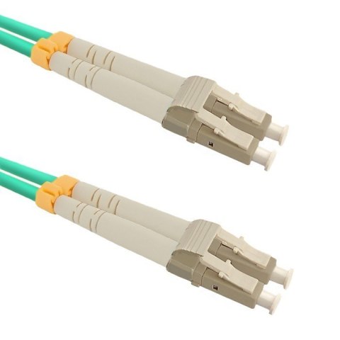 Patchcord światłowodowy LC/UPC - LC/UPC | Multimode | 50/125 | OM4 | Duplex | 2m Qoltec