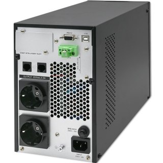 Zasilacz awaryjny UPS 1kVA | 1000W | Power Factor 1.0 | LCD | EPO| USB | On-line Qoltec