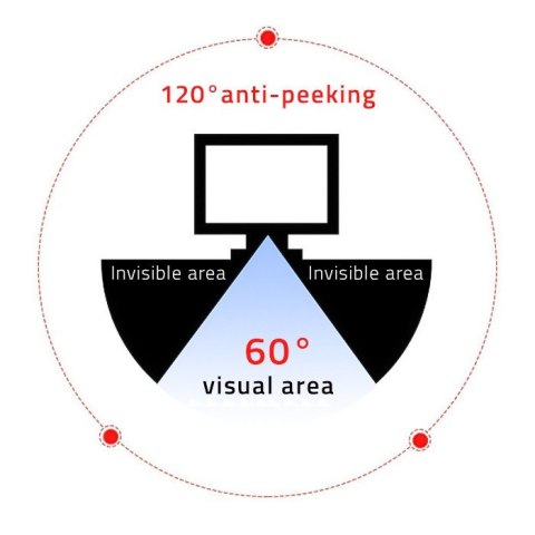 Filtr prywatyzujący RODO do MacBook Air 13.6 cala | Magnetyczny | Ochrona wzroku Qoltec