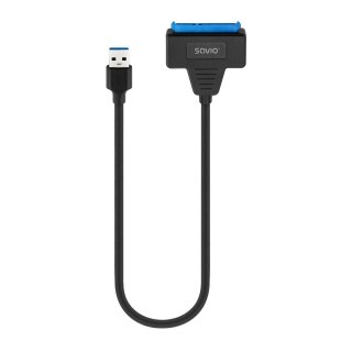 Adapter USB-A 3.1 Gen 1 (M) - SATA (F) do dysków SATA 2.5 cala , AK-68 Savio