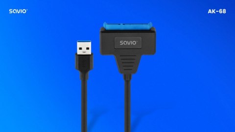 Adapter USB-A 3.1 Gen 1 (M) - SATA (F) do dysków SATA 2.5 cala , AK-68 Savio