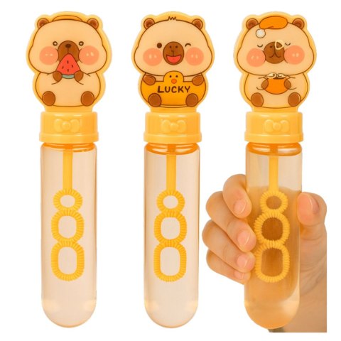 Bańki Mydlane Kapibara 3 Otwory Do Baniek 35 ml Mix LEAN TOYS