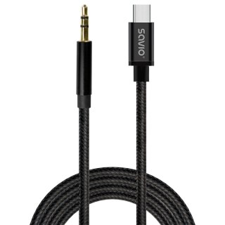 Kabel USB-C do mini-Jack CL-187 1m Savio