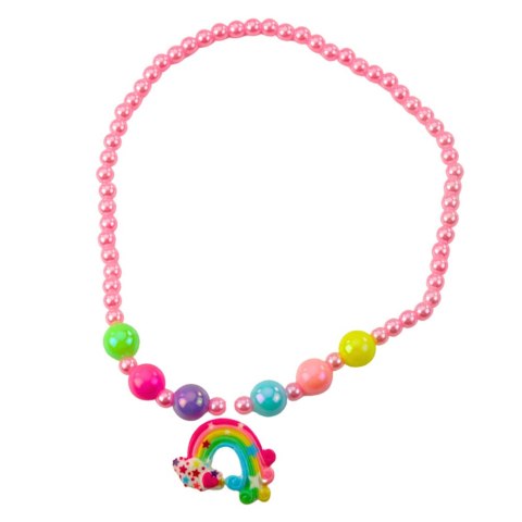 Zestaw Opaska Jednorożec Uszy Róg Naszyjnik Kolorowe LEAN TOYS