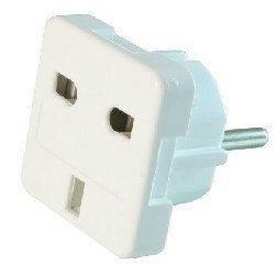 Adapter zasilania ANG/PL (Wtyk PL/Gniazdo ANG) Gembird