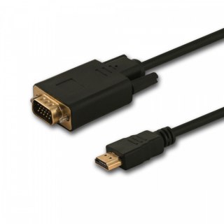Kabel HDMI (M) - VGA (M) 1,8m CL-197 Savio