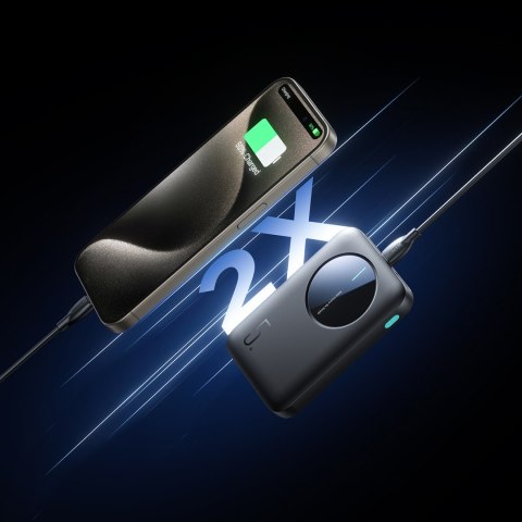 Powerbank JR-PBF13 5000mAh 2.4A 2x USB-A 1x USB-C - czarny JOYROOM