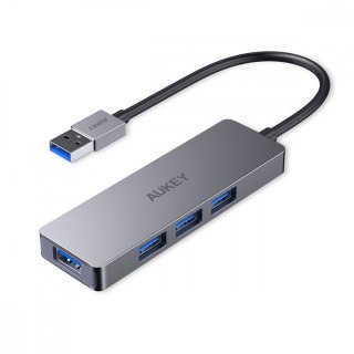 CB-H36 aluminiowy HUB USB-A | Ultra Slim | 4w1 | 4xUSB 3.0 | 5Gbps AUKEY