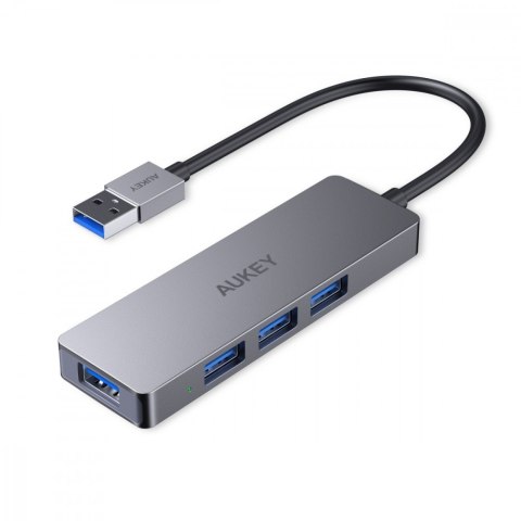 CB-H36 aluminiowy HUB USB-A | Ultra Slim | 4w1 | 4xUSB 3.0 | 5Gbps AUKEY