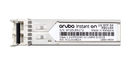 Moduł Aruba IOn 1G SFP LC SX 500m MMF XCVR R9D16A Hewlett Packard Enterprise