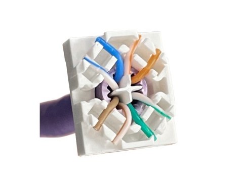Moduł keystone RJ45 beznarzędziowy STP kat.6A PoE+ ALANTEC