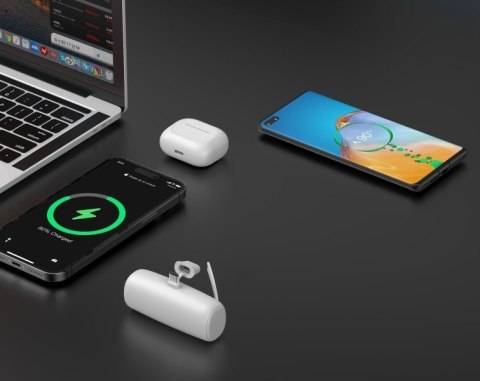 Powerbank P5 PLUG-IN (5 000mAh 10W) bezpośrednie podpięcie do telefonu za pomocą złącza USB-C Rebeltec